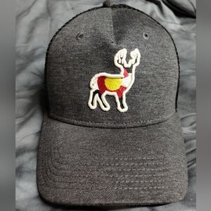 Colorado flag elk snapback trucker hat